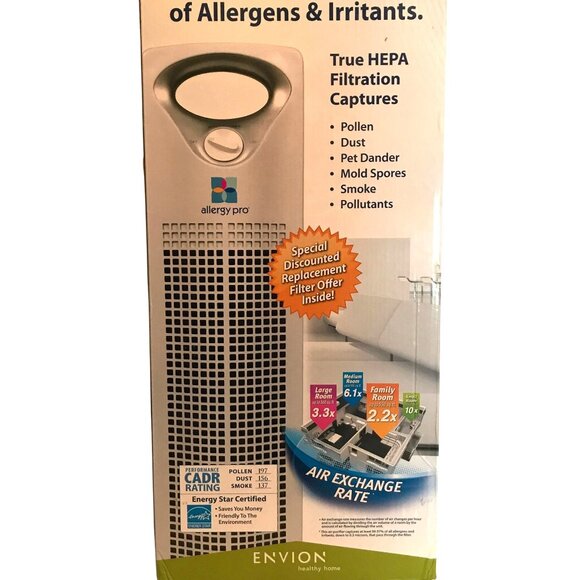 Allergy Pro Professional Air Purifier With True HEPA Filtration - Captures Polle - Picture 1 of 15